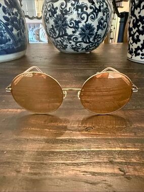 Moncler Women's Rose Gold Mirrored
Round Sunglasses ML 0132-D 33U